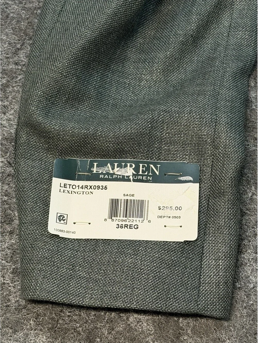 Lauren Ralph Lauren Ultraflex Sport Coat Blazer 36R Sage Green NWT Lexington